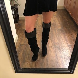 BCBG Black Over-the-Knee high boots size 6